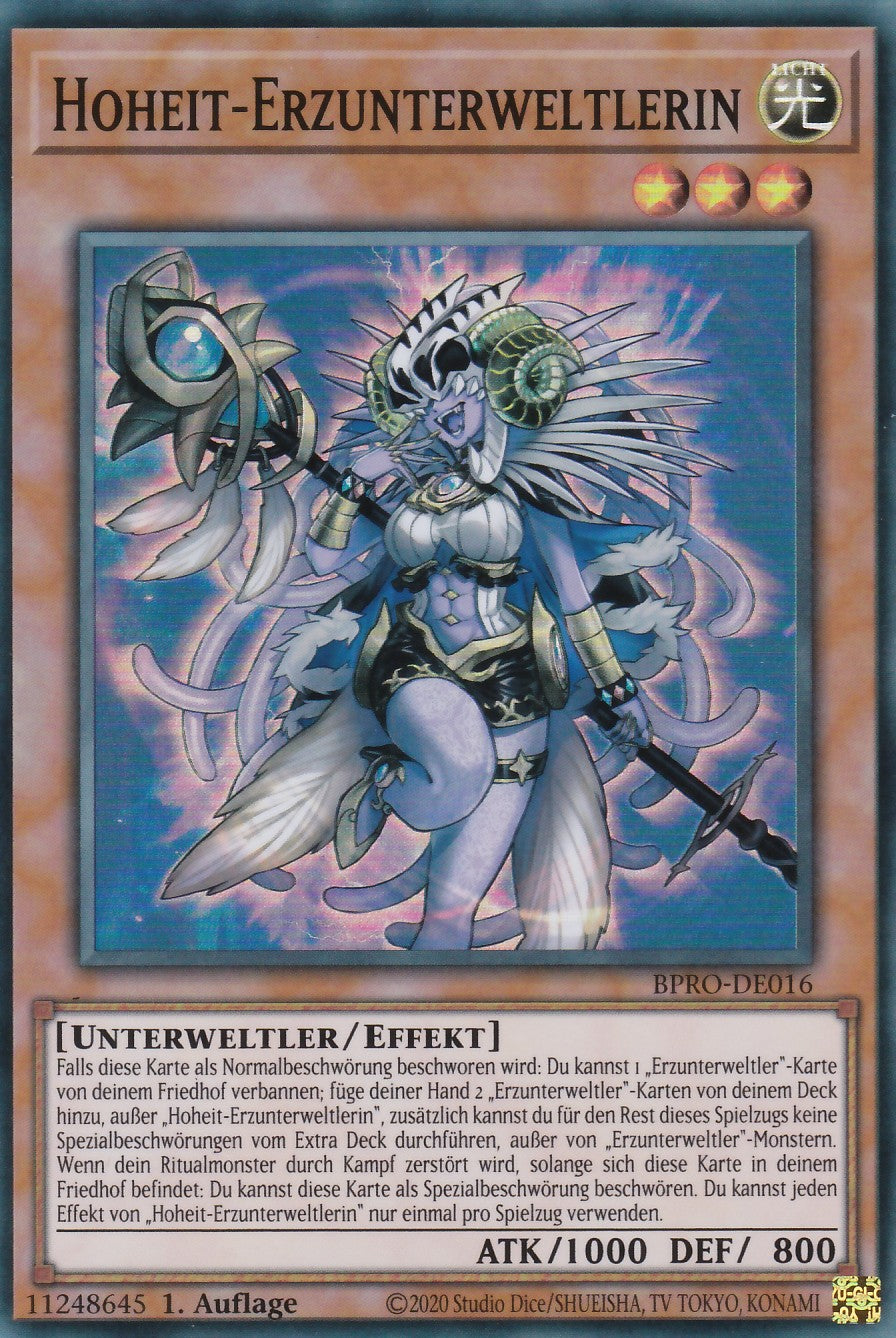 Hoheit-Erzunterweltlerin - BPRO-DE016 - Super Rare - Deutsch - 1. Auflage - Burst Protocol - Yugioh