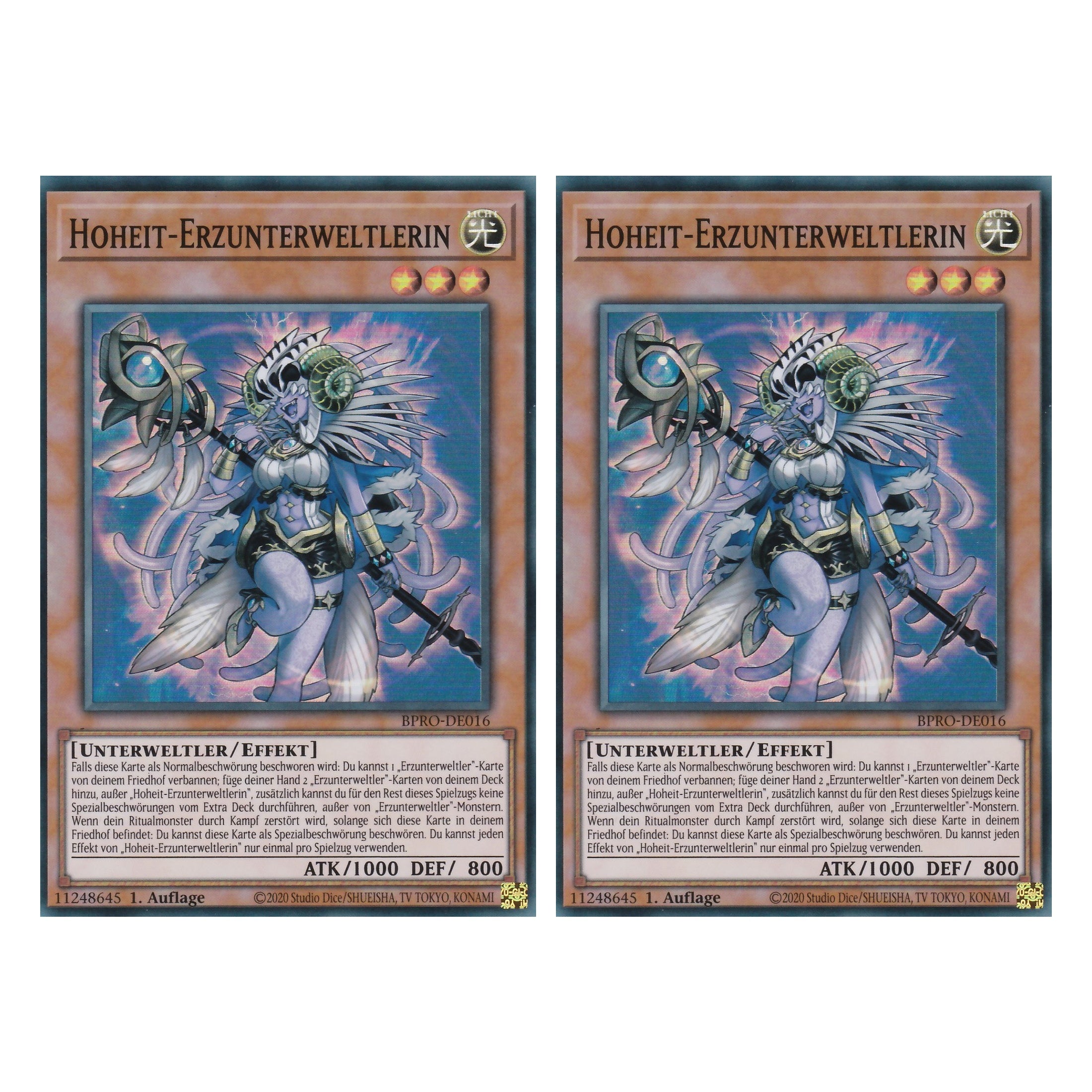 Hoheit-Erzunterweltlerin - BPRO-DE016 - Super Rare - Deutsch - 1. Auflage - Burst Protocol - Duo Set (2 Stück) - Yu-Gi-Oh!