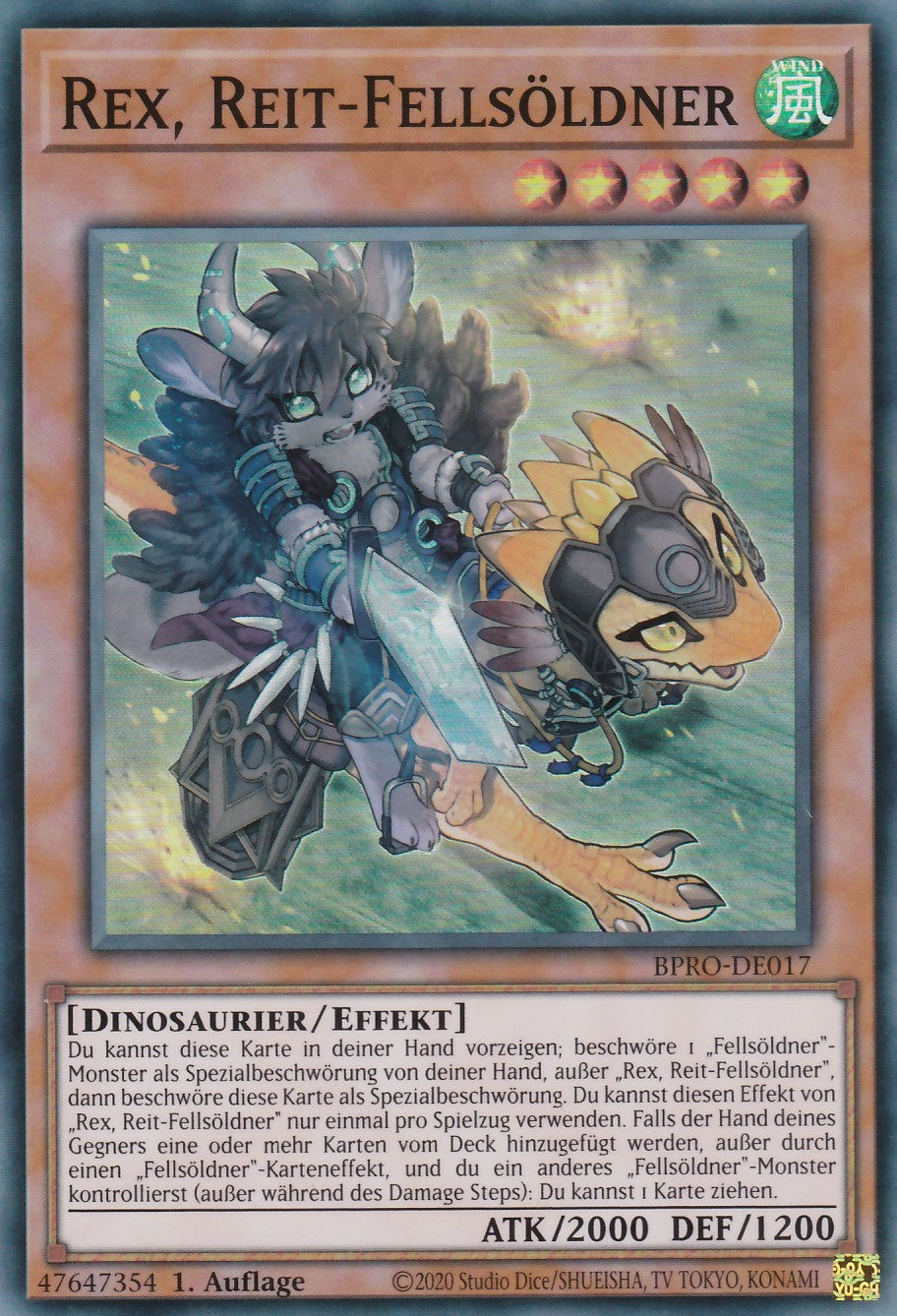 Rex, Reit-Fellsöldner - BPRO-DE017 - Super Rare - Deutsch - 1. Auflage - Burst Protocol - Yugioh