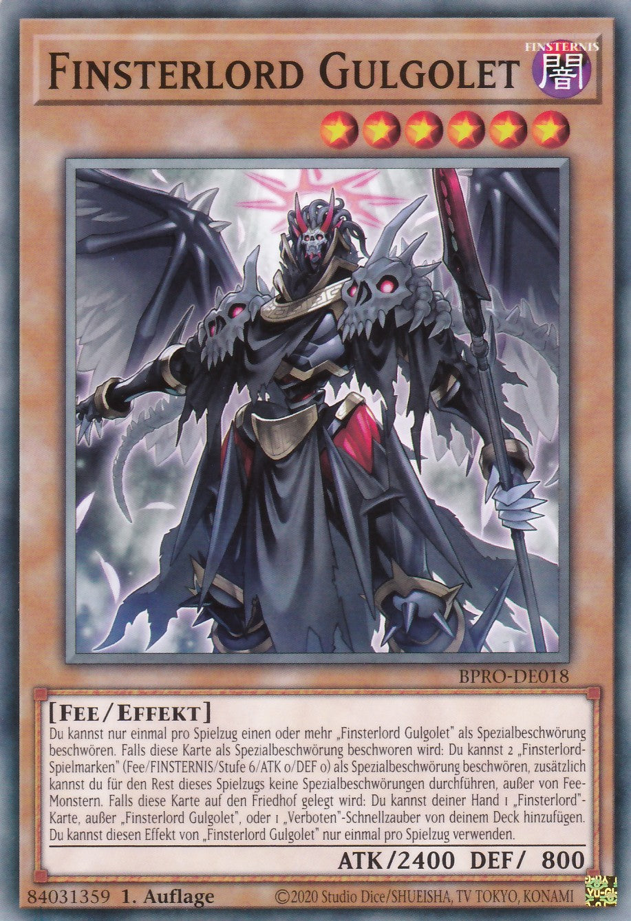 Finsterlord Gulgolet - BPRO-DE018 - Common - Deutsch - 1. Auflage - Burst Protocol - Yugioh
