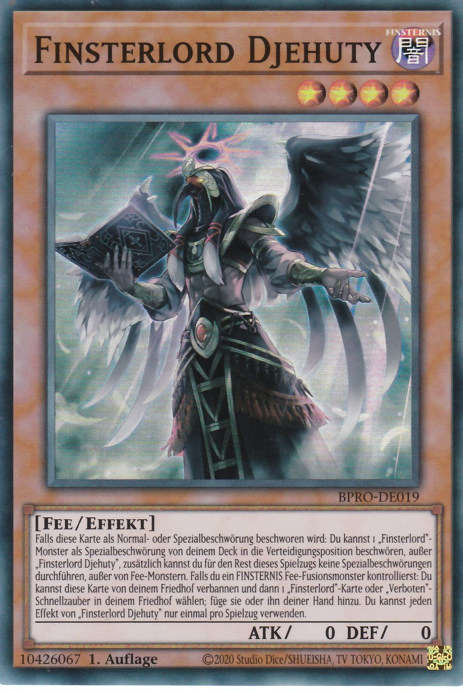 Finsterlord Djehuty - BPRO-DE019 - Super Rare - Deutsch - 1. Auflage - Burst Protocol - Yugioh