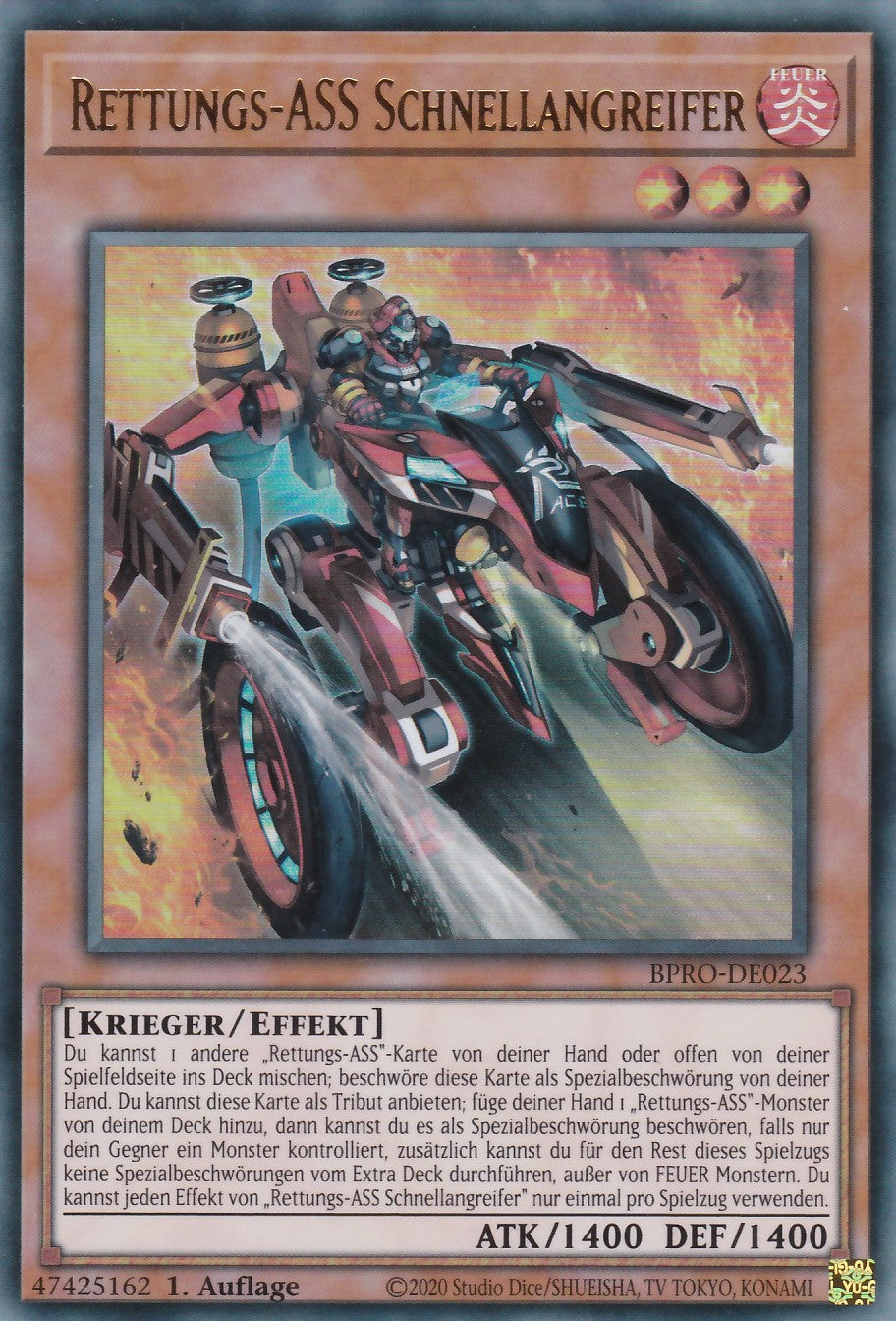 Rettungs-ASS Schnellangreifer - BPRO-DE023 - Ultra Rare - Deutsch - 1. Auflage - Burst Protocol - Yugioh