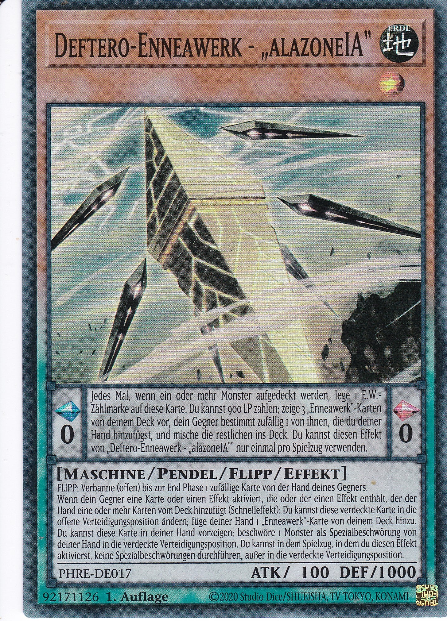 Deftero-Enneawerk - „alazoneIA“ – PHRE-DE017 – Super Rare – 1. Auflage – Deutsch – Phantom Revenge