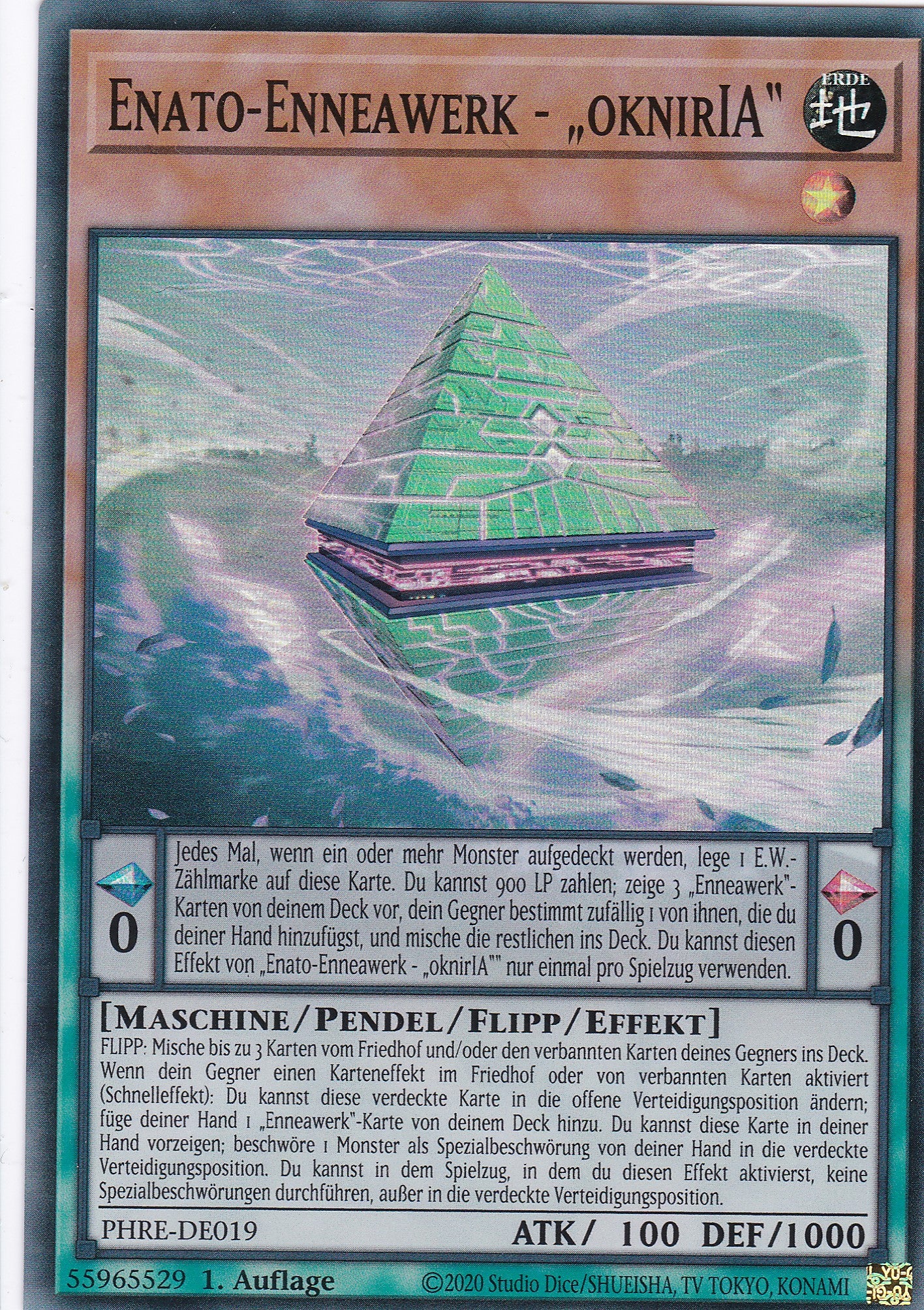 Enato Enneacraft - "oknirIA" – PHRE-DE019 – Super Rare – 1. Auflage – Deutsch – Phantom Revenge