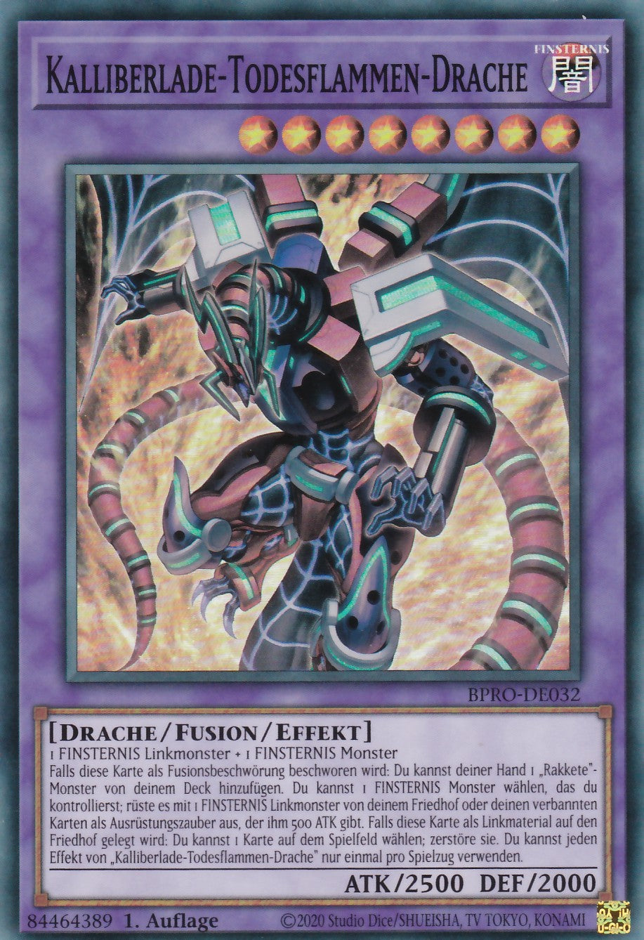Kalliberlade-Todesflammen-Drache - BPRO-DE032 - Super Rare - Deutsch - 1. Auflage - Burst Protocol - Yugioh