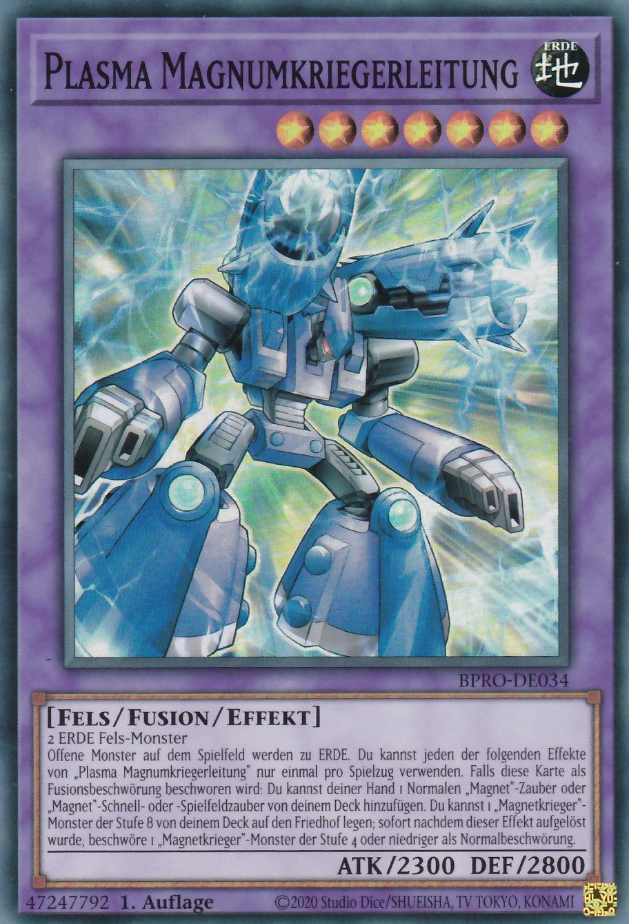 Plasma Magnumkriegerleitung - BPRO-DE034 - Super Rare - Deutsch - 1. Auflage - Burst Protocol - Yugioh