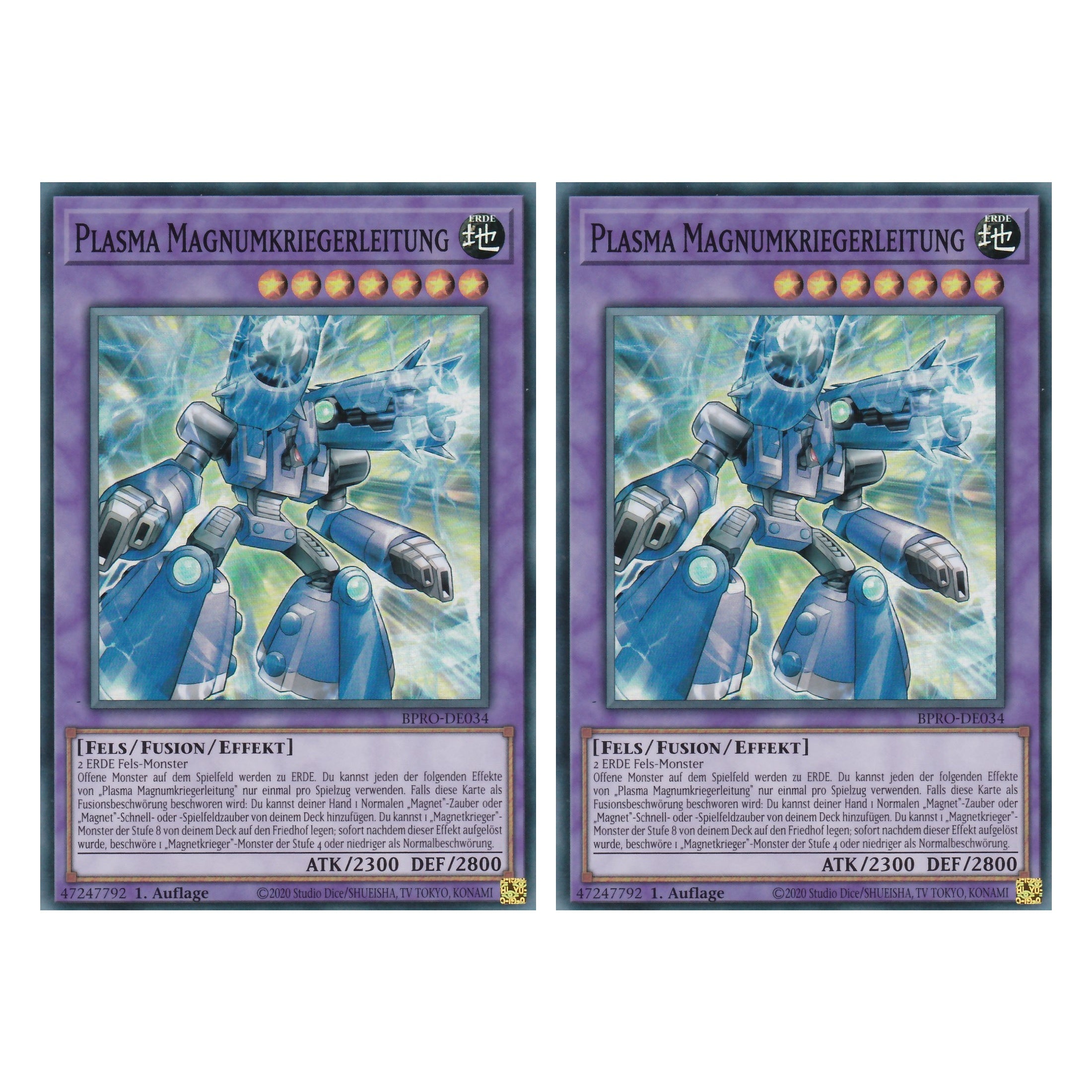 Plasma Magnumkriegerleitung - BPRO-DE034 - Super Rare - Deutsch - 1. Auflage - Burst Protocol - Duo Set (2 Stück) - Yu-Gi-Oh!