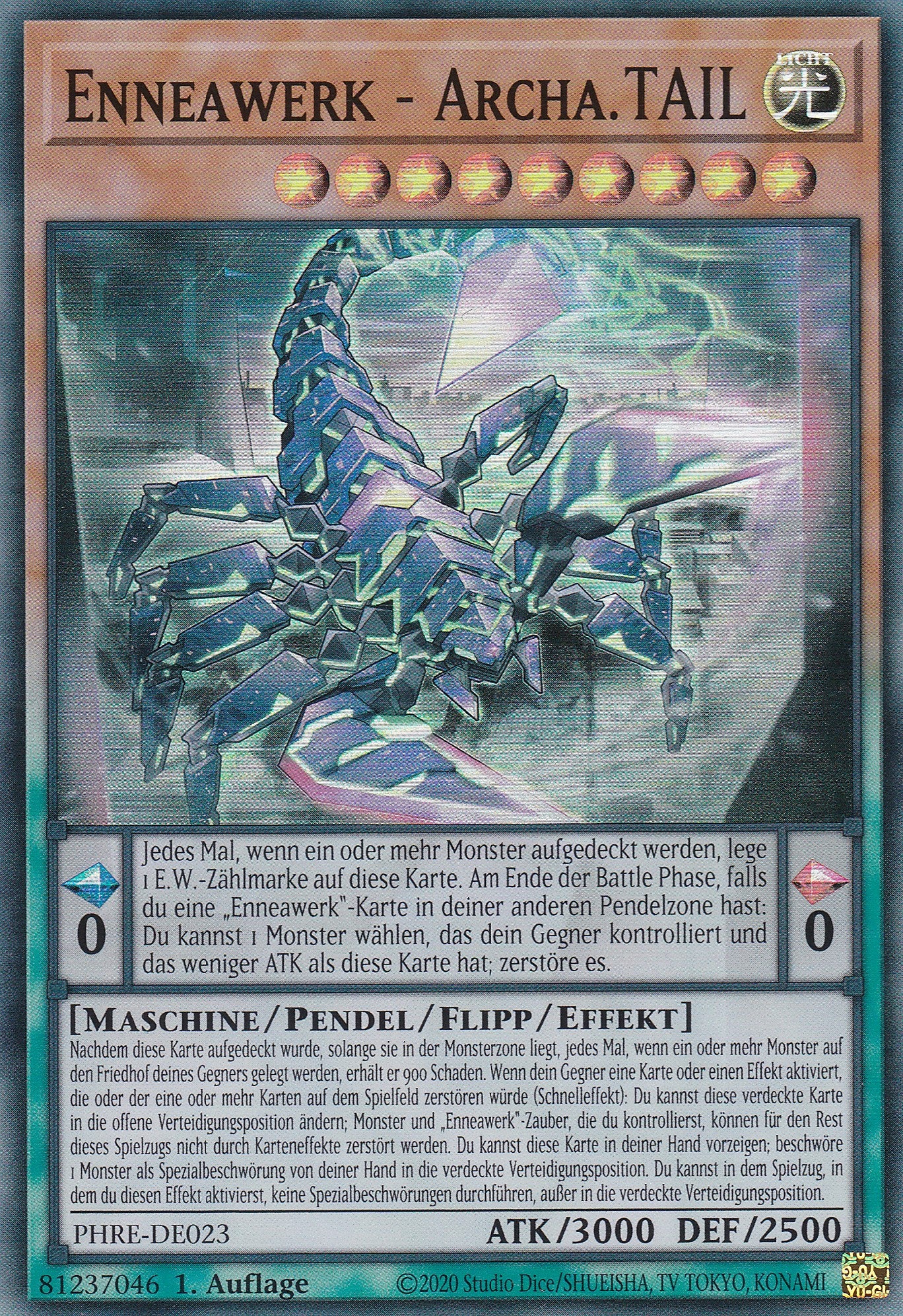 Enneawerk - Archa.TAIL – PHRE-DE023 – Super Rare – 1. Auflage – Deutsch – Phantom Revenge