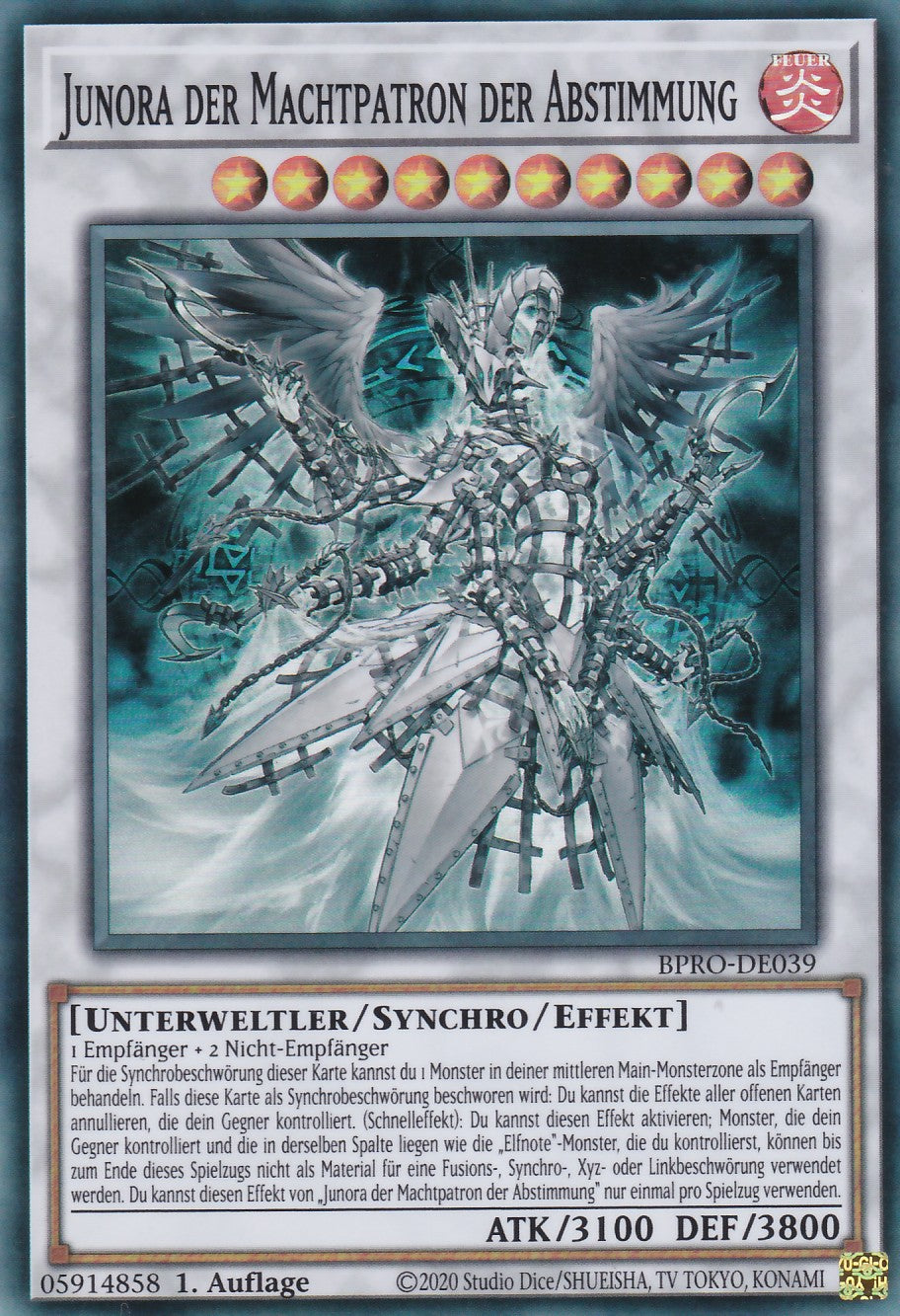 Junora der Machtpatron der Abstimmung - BPRO-DE039 - Super Rare - Deutsch - 1. Auflage - Burst Protocol - Yugioh