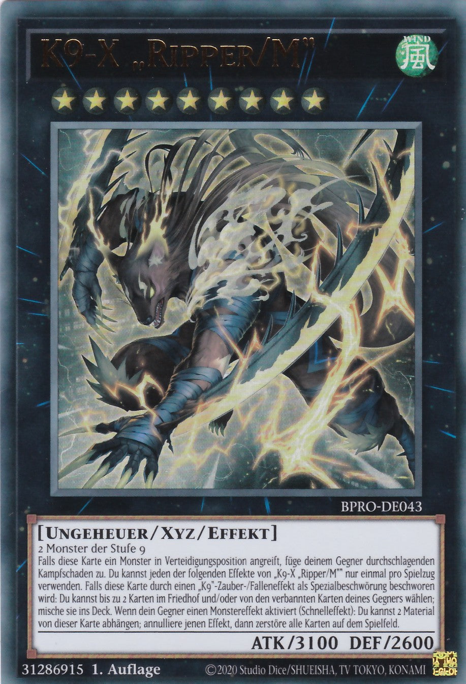 K9-X Ripper/M - BPRO-DE043 - Ultra Rare - Deutsch - 1. Auflage - Burst Protocol - Yugioh