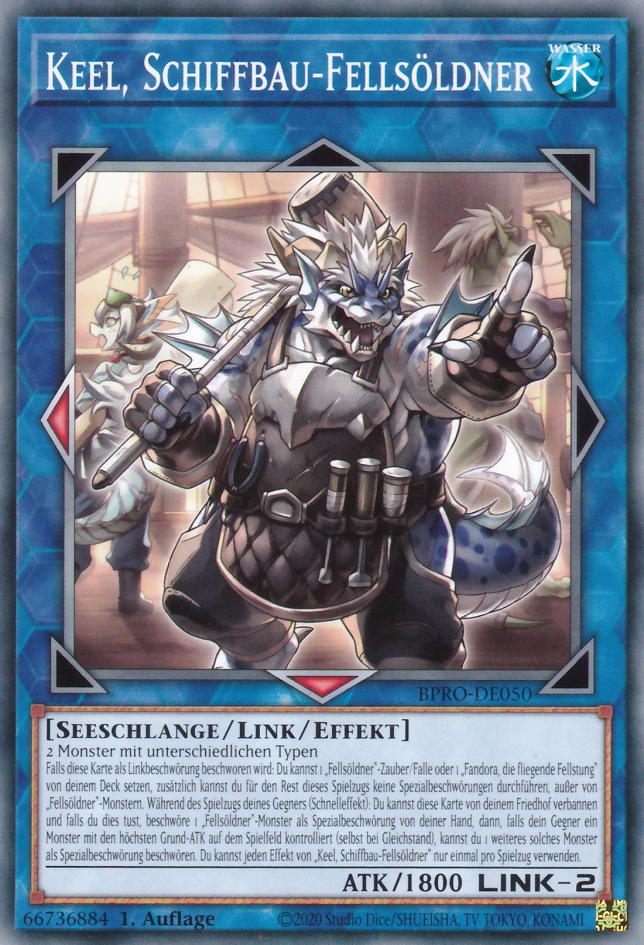 Keel, Schiffbau-Fellsöldner - BPRO-DE050 - Common - Deutsch - 1. Auflage - Burst Protocol - Yugioh