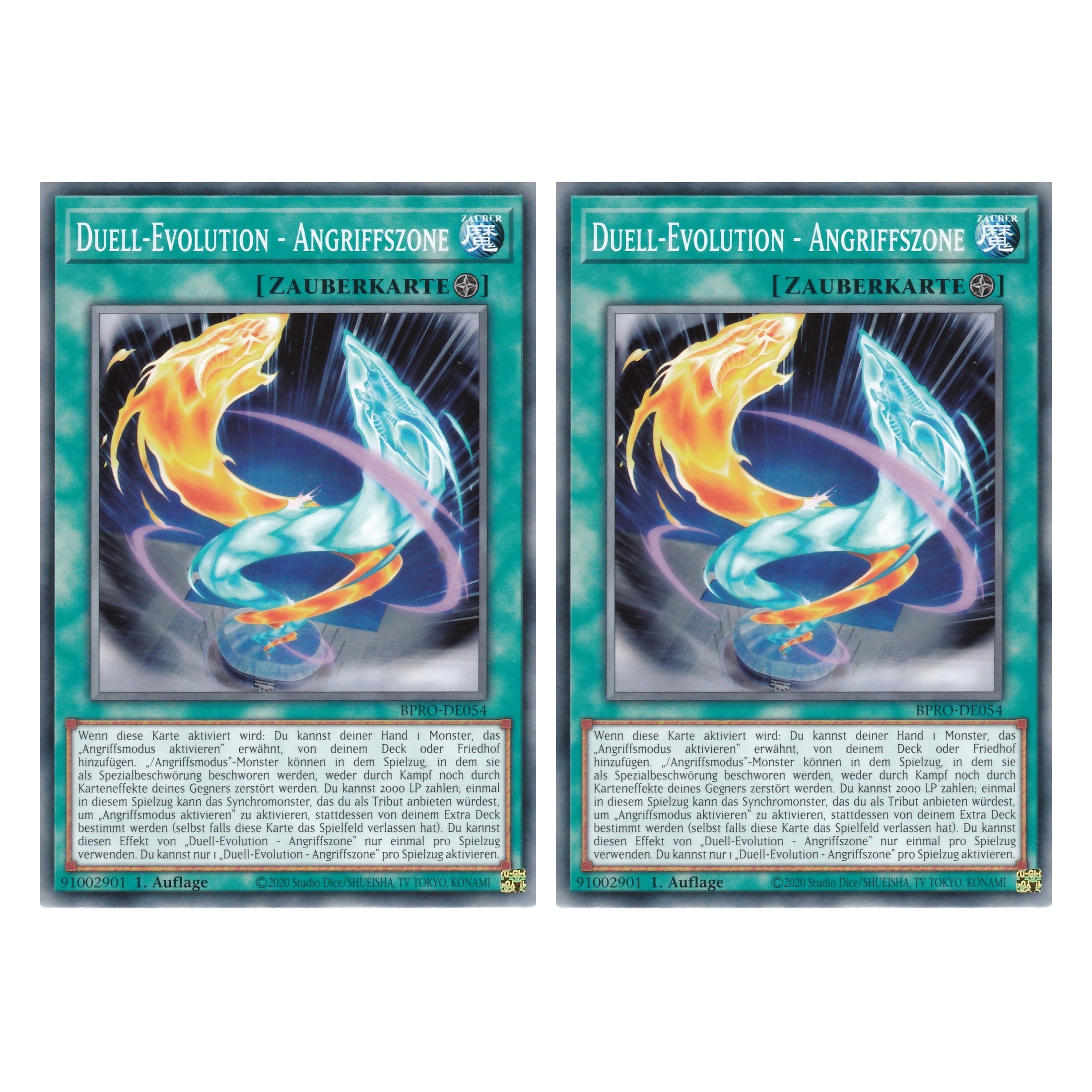 Duell-Evolution - Angriffszone - BPRO-DE054 - Common - Deutsch - 1. Auflage - Burst Protocol - Duo Set (2 Stück) - Yu-Gi-Oh!