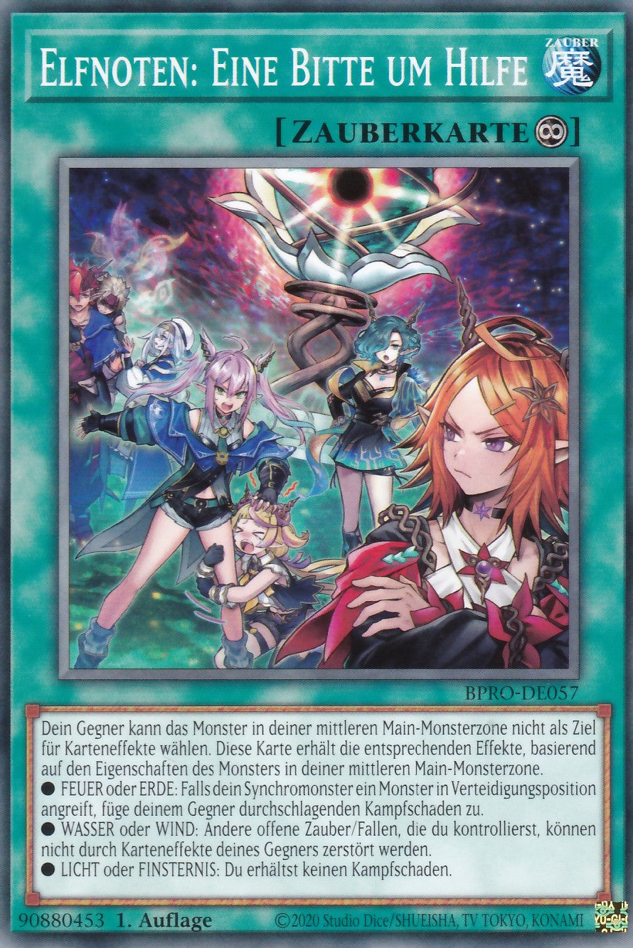 Elfnoten: Eine bitte um Hilfe - BPRO-DE057 - Common - Deutsch - 1. Auflage - Burst Protocol - Yugioh