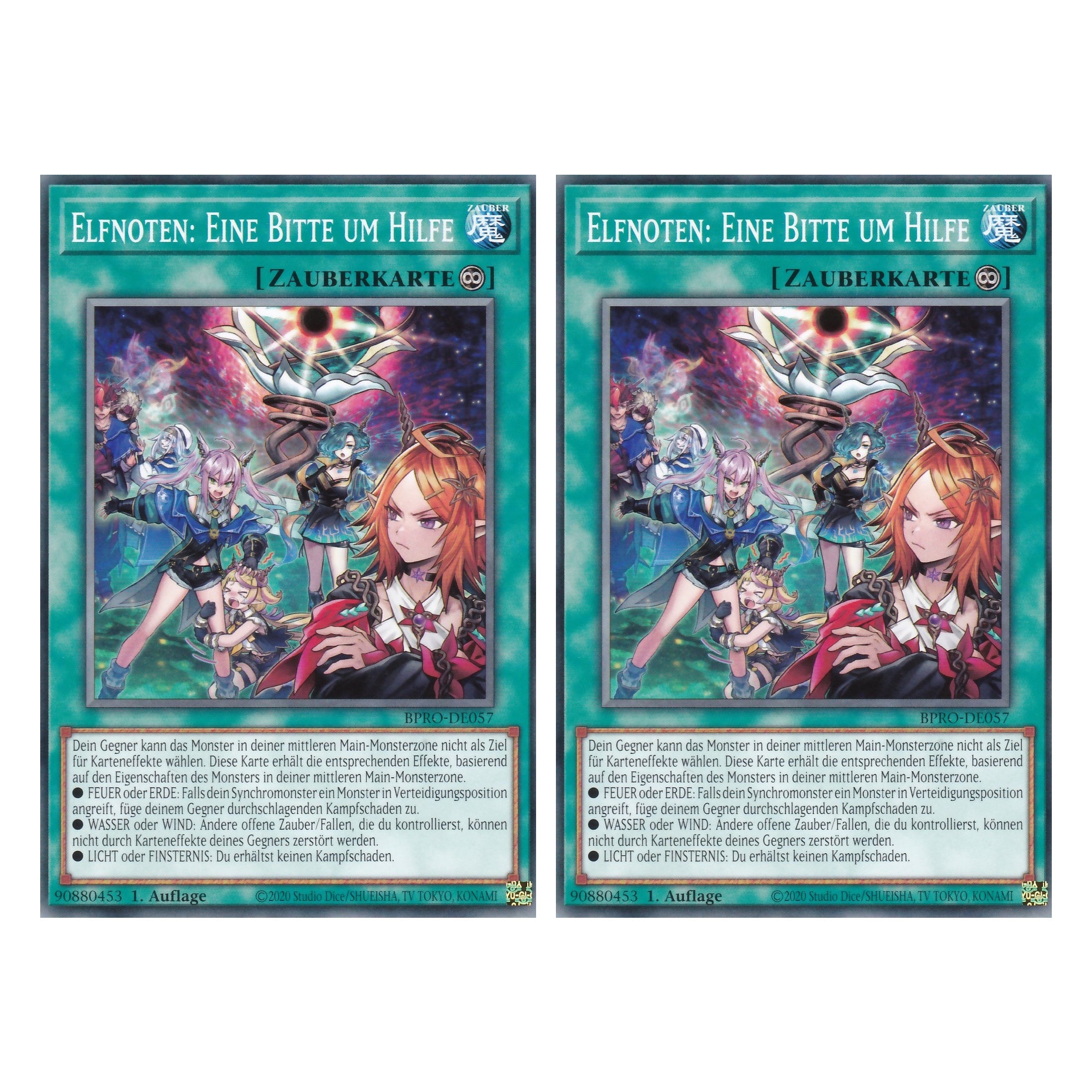 Elfnoten: Eine bitte um Hilfe - BPRO-DE057 - Common - Deutsch - 1. Auflage - Burst Protocol - Duo Set (2 Stück) - Yu-Gi-Oh!