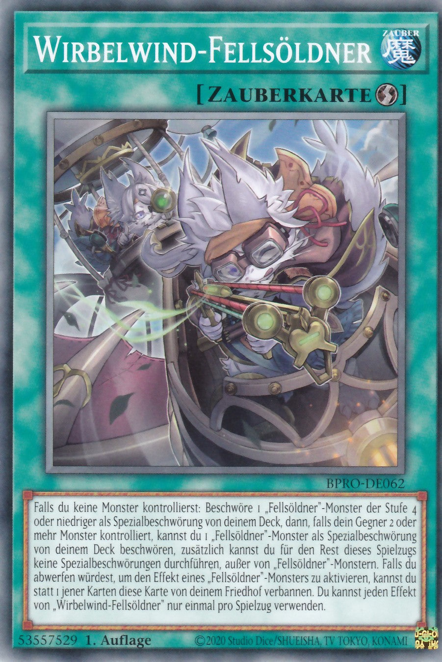 Wirbelwind-Fellsöldner - BPRO-DE062 - Common - Deutsch - 1. Auflage - Burst Protocol - Yugioh