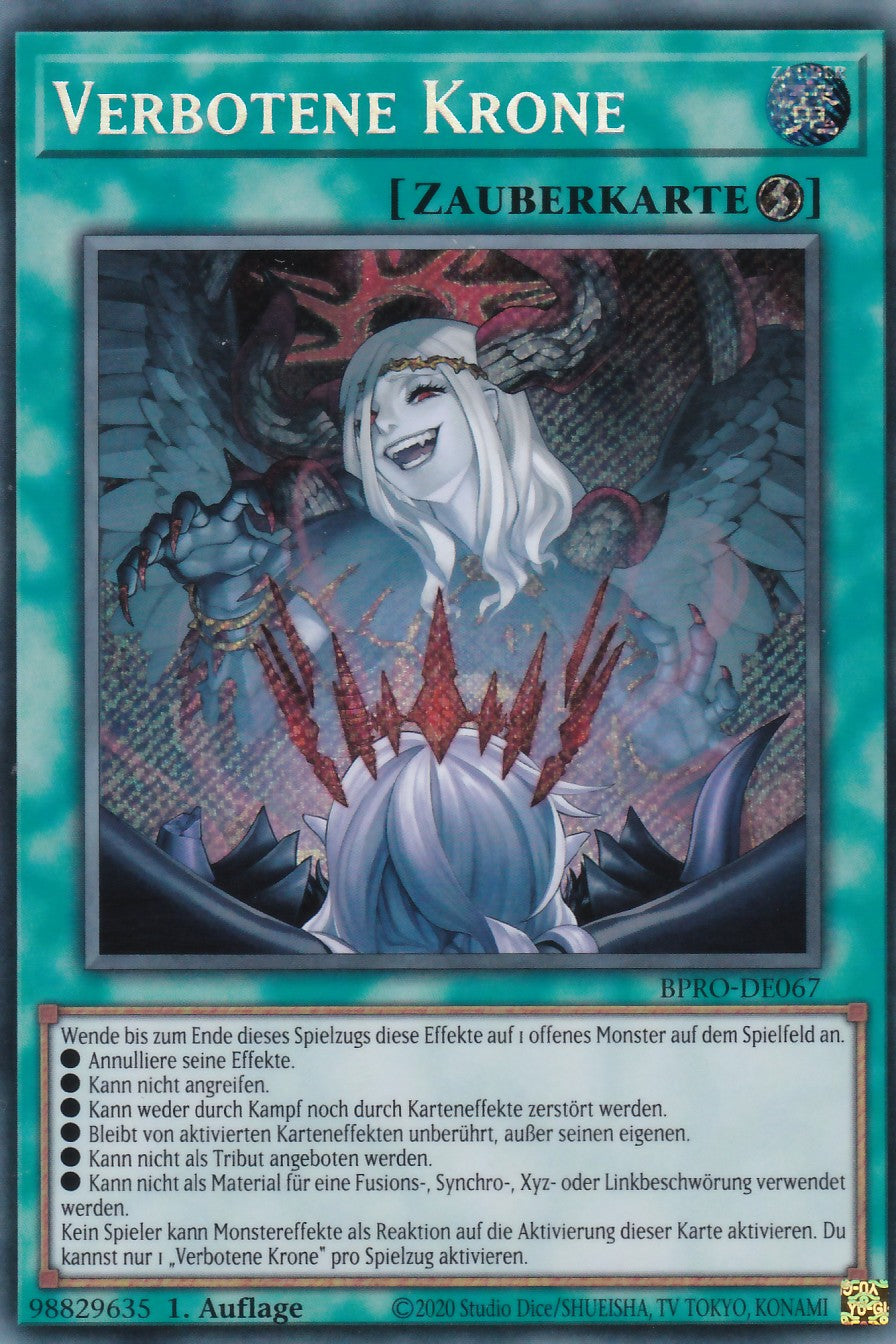 Verbotene Krone - BPRO-DE067 - Secret Rare - Deutsch - 1. Auflage - Burst Protocol - Yugioh