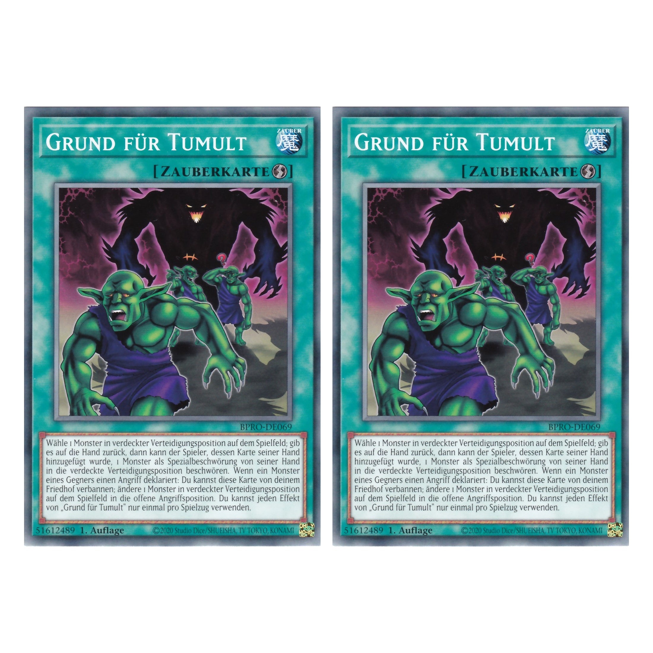 Grund für Tumult - BPRO-DE069 - Common - Deutsch - 1. Auflage - Burst Protocol - Duo Set (2 Stück) - Yu-Gi-Oh!