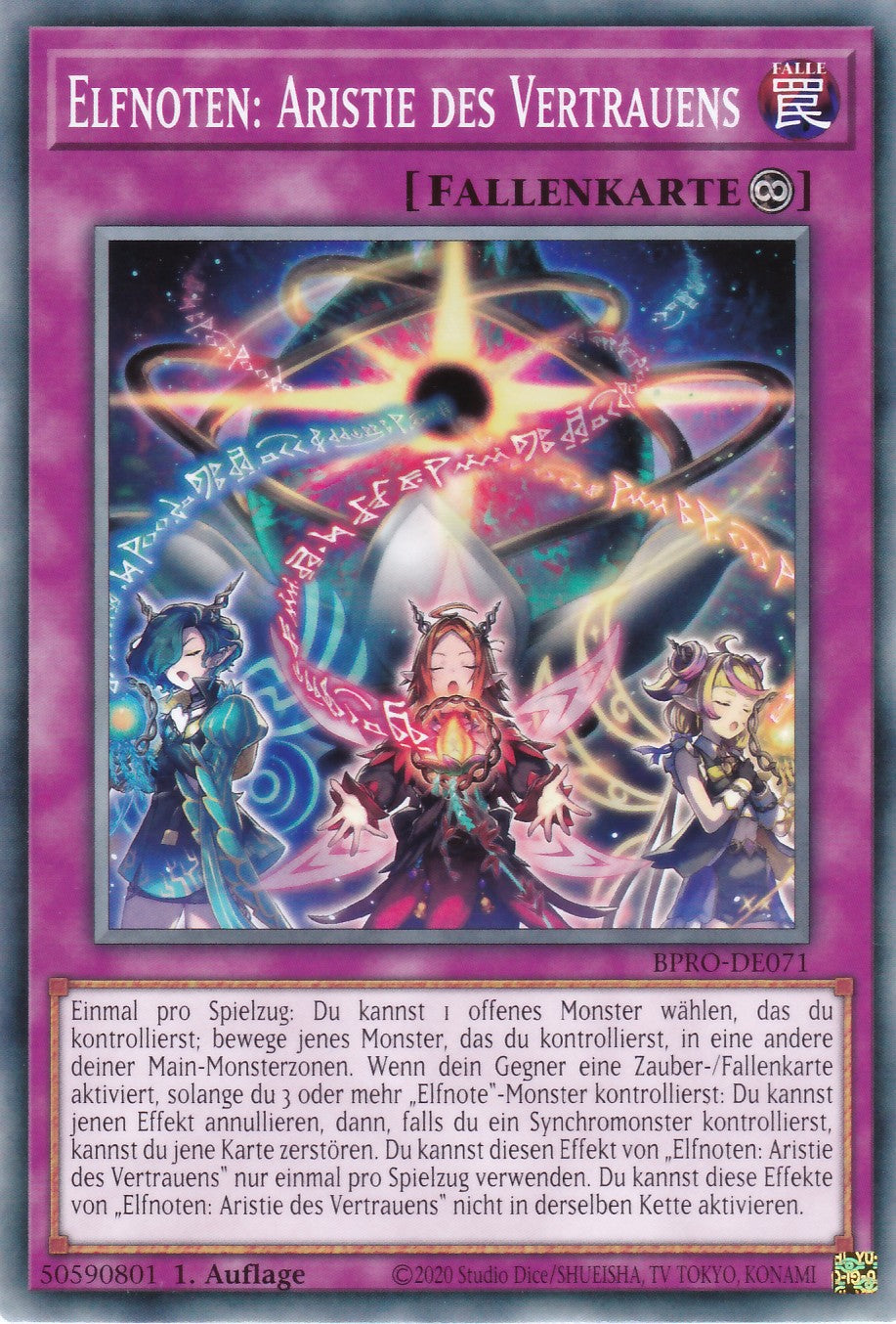 Elfnoten: Aristie des Vertraunes - BPRO-DE071 - Common - Deutsch - 1. Auflage - Burst Protocol - Yugioh