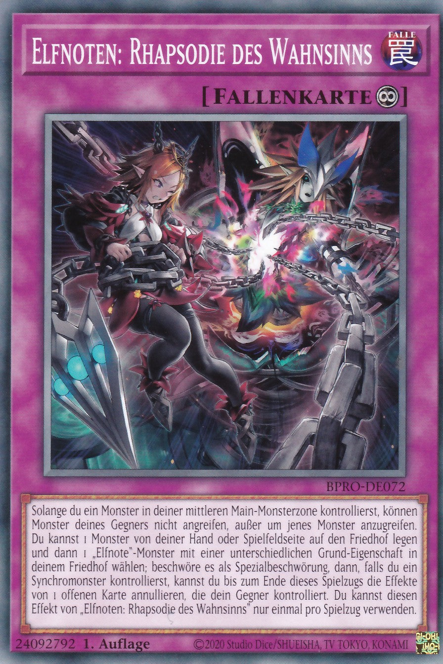 Elfnoten: Phapsodie des Wahnsinns - BPRO-DE072 - Common - Deutsch - 1. Auflage - Burst Protocol - Yugioh