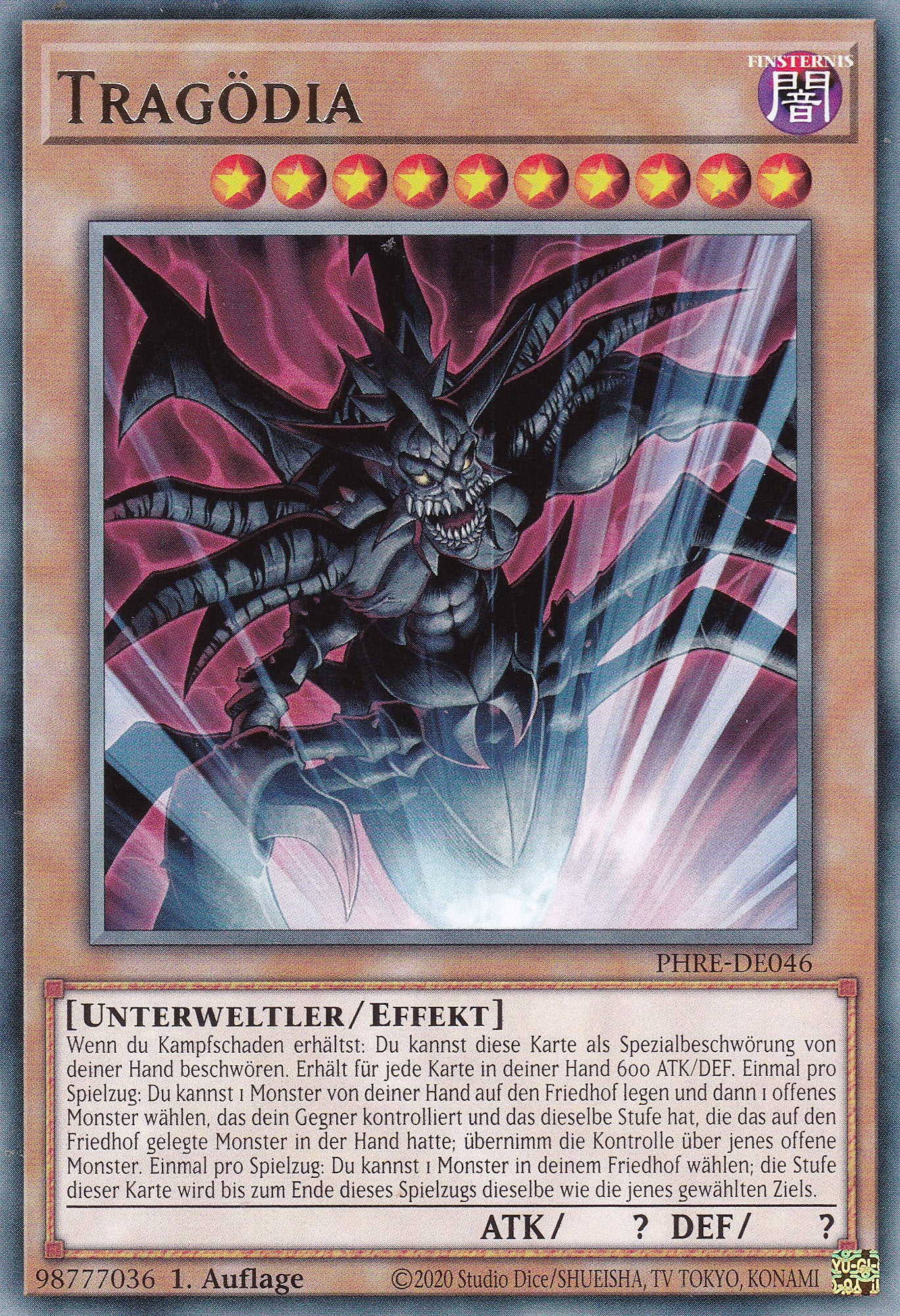 Tragödia – PHRE-DE046 – Rare – 1. Auflage – Deutsch – Phantom Revenge