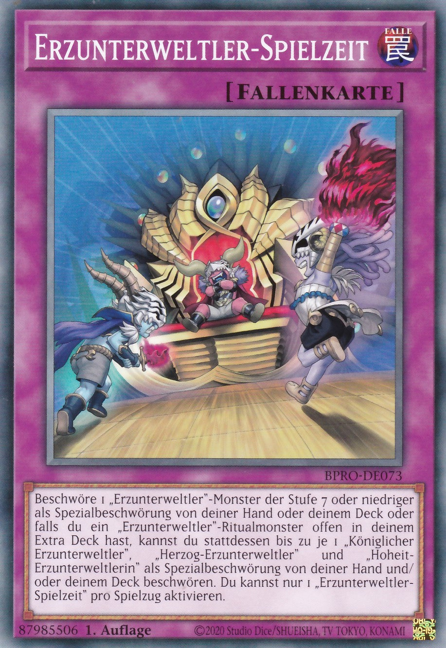 Erzunterweltler-Spielzeit - BPRO-DE073 - Common - Deutsch - 1. Auflage - Burst Protocol - Yugioh