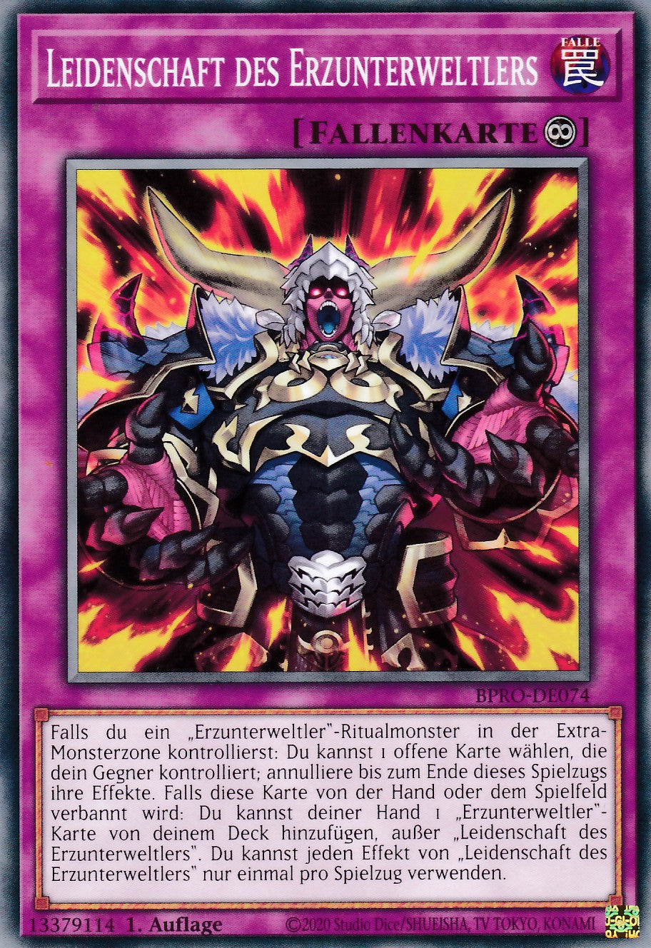 Leidenschaft des Erzunterweltlers - BPRO-DE074 - Common - Deutsch - 1. Auflage - Burst Protocol - Yugioh