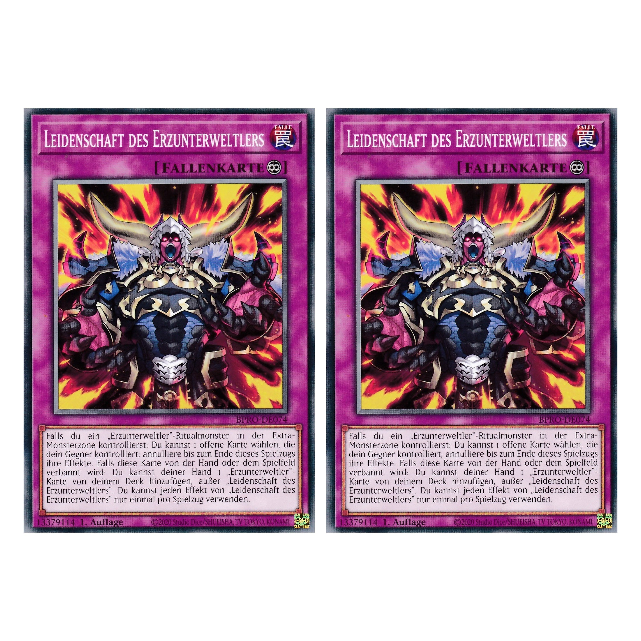 Leidenschaft des Erzunterweltlers - BPRO-DE074 - Common - Deutsch - 1. Auflage - Burst Protocol - Duo Set (2 Stück) - Yu-Gi-Oh!
