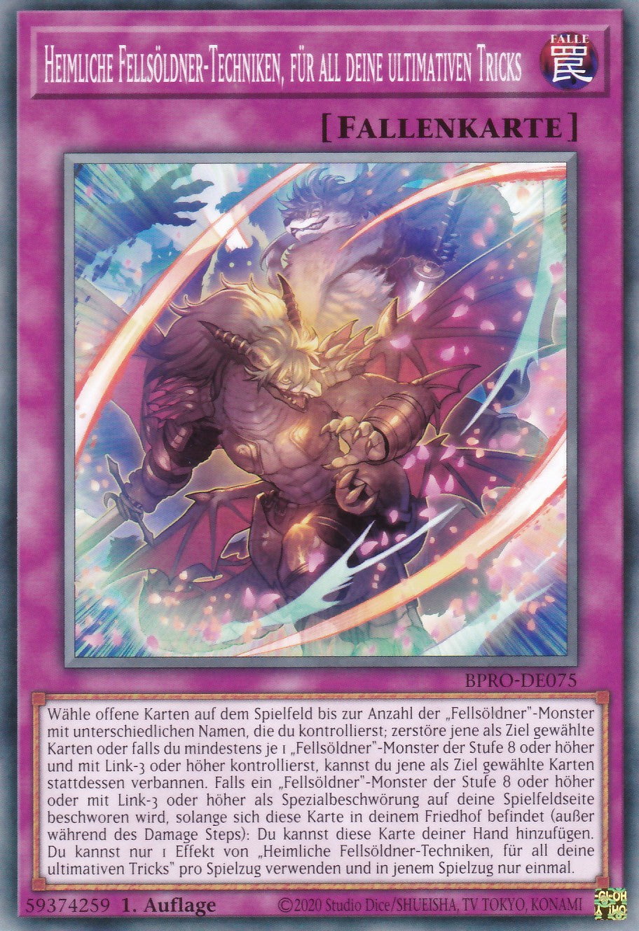 Heimliche Fellsöldner-Techniken, für all deine Ultimative Tricks - BPRO-DE075 - Common - Deutsch - 1. Auflage - Burst Protocol - Yugioh
