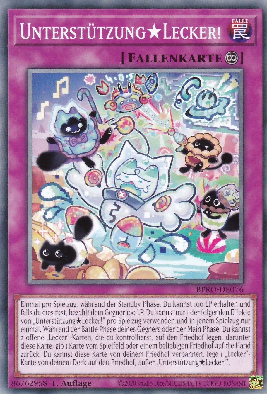 Unterstützung Lecker! - BPRO-DE076 - Common - Deutsch - 1. Auflage - Burst Protocol - Yugioh