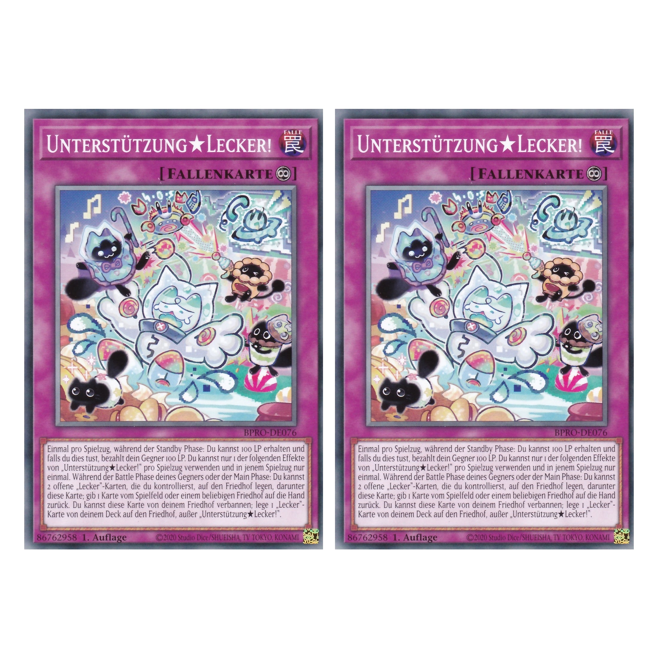 Unterstützung Lecker! - BPRO-DE076 - Common - Deutsch - 1. Auflage - Burst Protocol - Duo Set (2 Stück) - Yu-Gi-Oh!