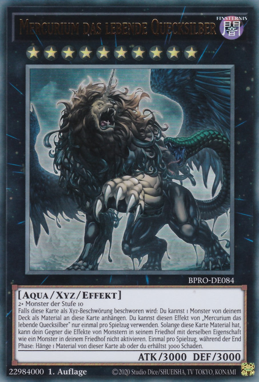 Mercurium das lebende Quecksilber - BPRO-DE084 - Ultra Rare - Deutsch - 1. Auflage - Burst Protocol - Yugioh