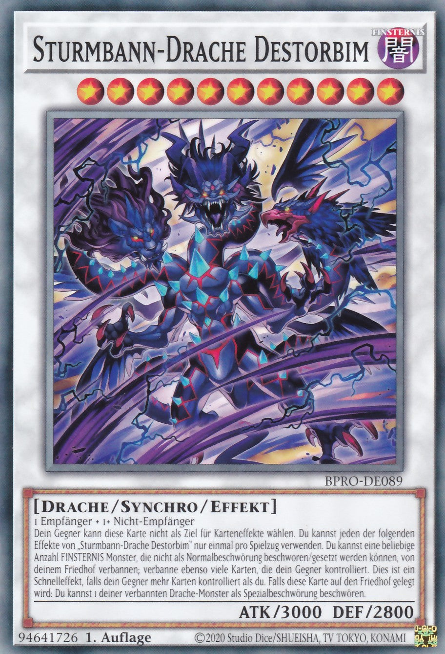Sturmbann-Drache Destorbim - BPRO-DE089 - Common - Deutsch - 1. Auflage - Burst Protocol - Yugioh