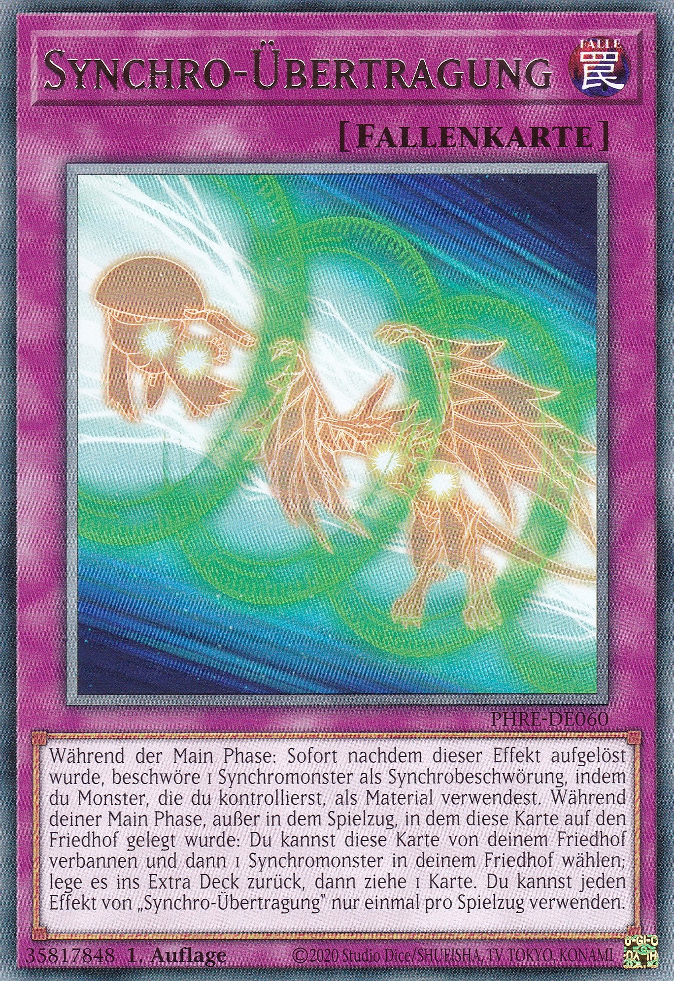 Synchro-Übertragung – PHRE-DE060 – Rare – 1. Auflage – Deutsch – Phantom Revenge