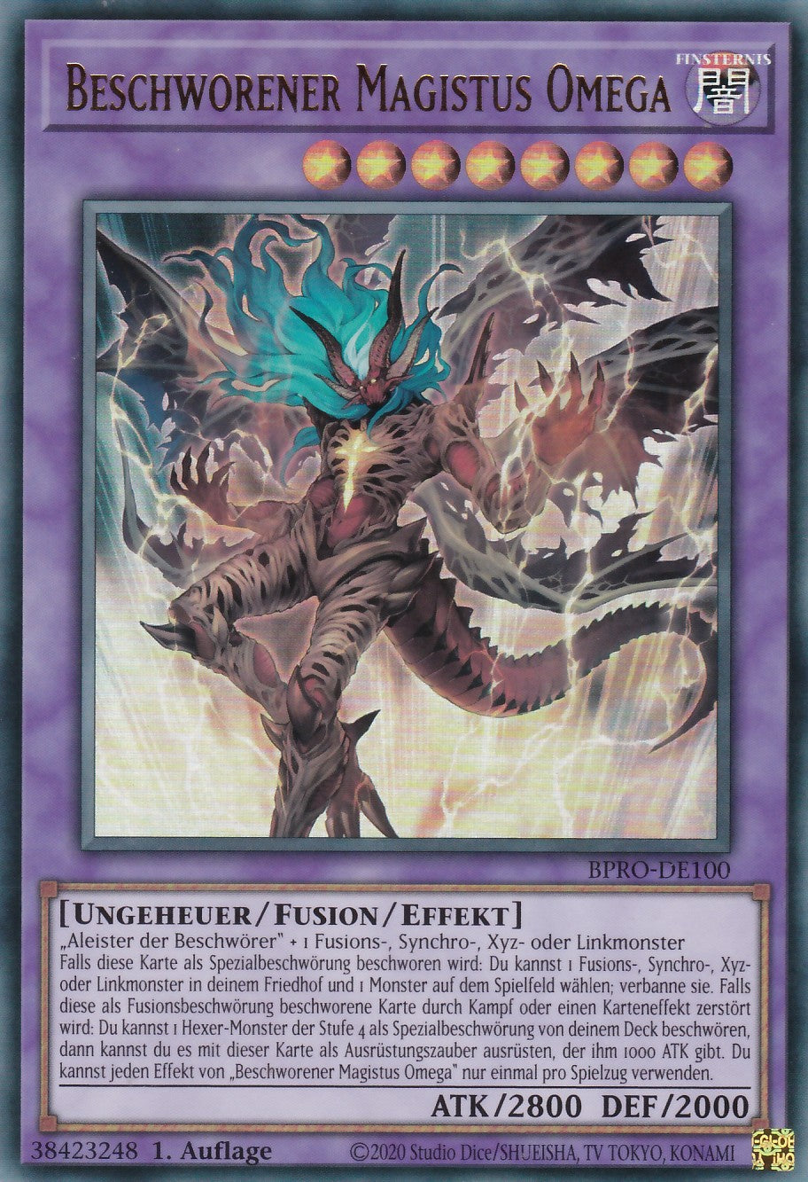 Beschworener Magistus Omega - BPRO-DE100 - Ultra Rare - Deutsch - 1. Auflage - Burst Protocol - Yugioh
