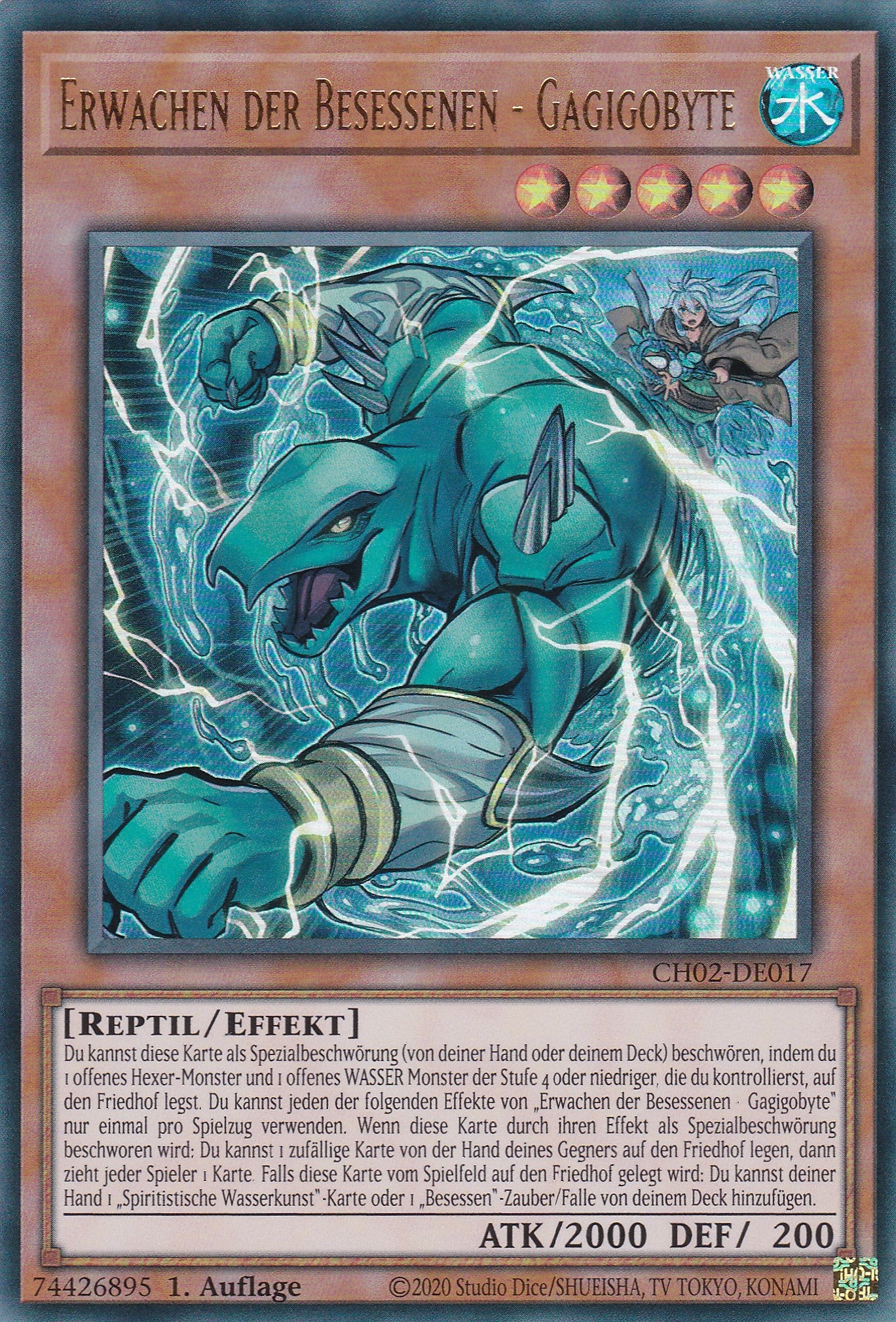 Erwachen der Besessenen - Gagigobyte - CH02-DE017 - Ultra Rare - Deutsch - 1. Auflage - Yugioh - The Chronicles Deck: Spirit Charmers