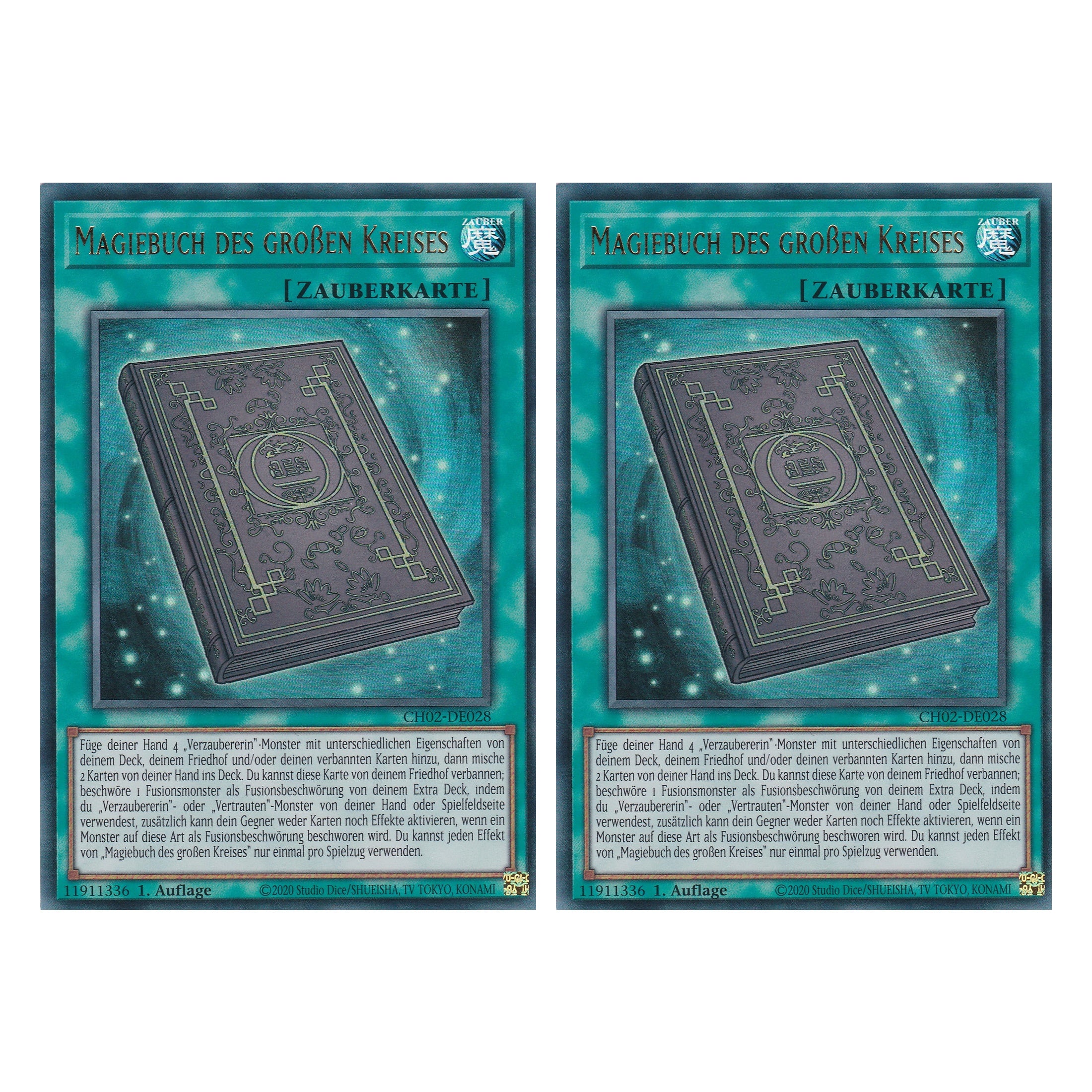 Magiebuch des großen Kreises - CH02-DE028 - Ultra Rare - Deutsch - 1. Auflage - The Chronicles Deck: Spirit Charmers - Duo Set (2 Stück) - Yu-Gi-Oh!