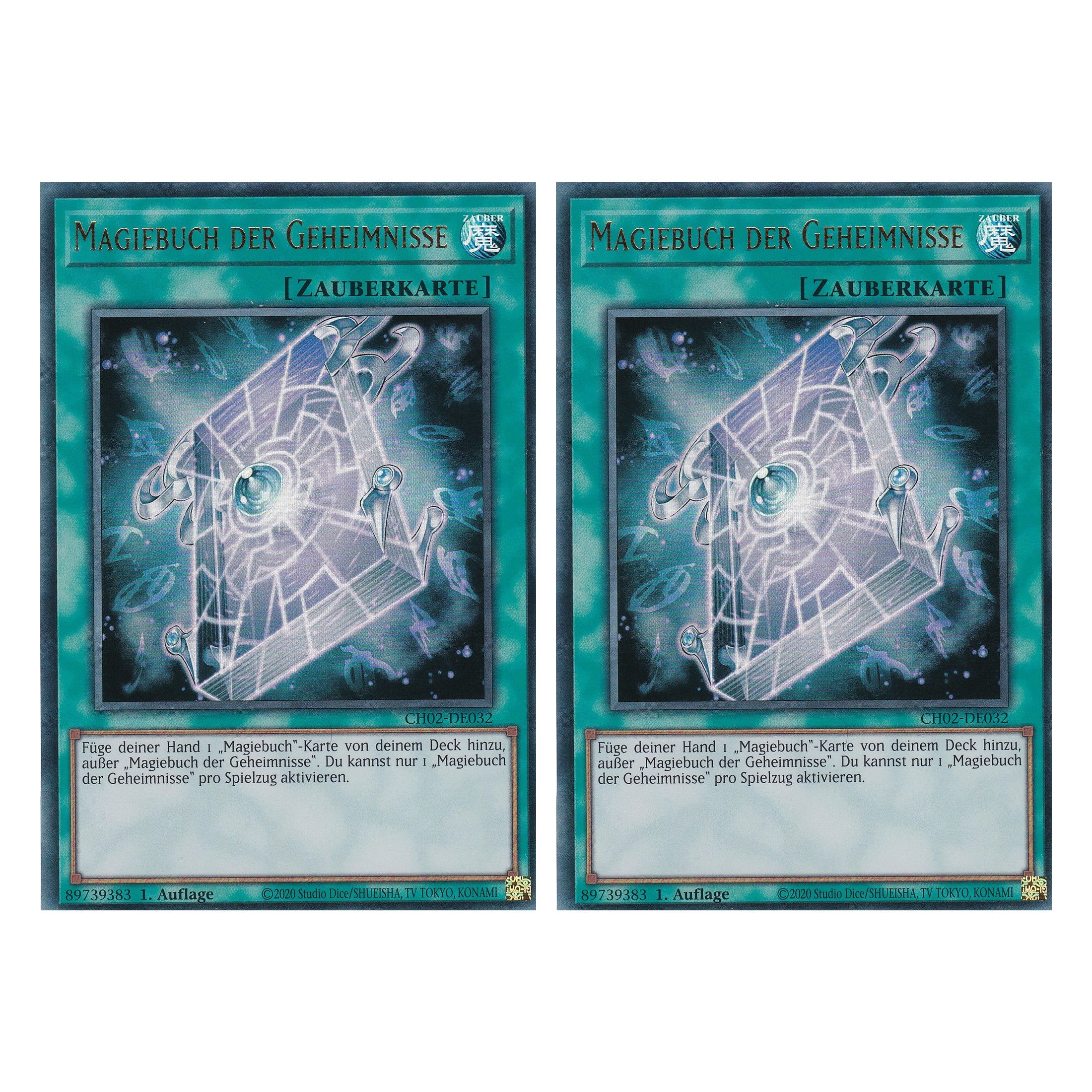 Magiebuch der Geheimnisse - CH02-DE032 - Ultra Rare - Deutsch - 1. Auflage - The Chronicles Deck: Spirit Charmers - Duo Set (2 Stück) - Yugioh