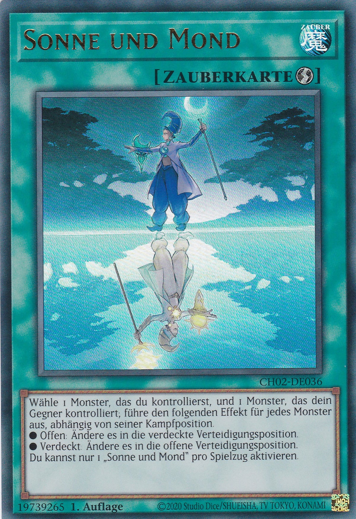 Sonne und Mond - CH02-DE036 - Ultra Rare - Deutsch - 1. Auflage - Yugioh - The Chronicles Deck: Spirit Charmers