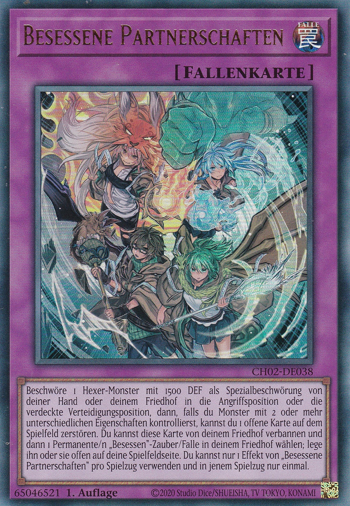 Besessene Partnerschaften - CH02-DE038 - Ultra Rare - Deutsch - 1. Auflage - Yugioh - The Chronicles Deck: Spirit Charmers