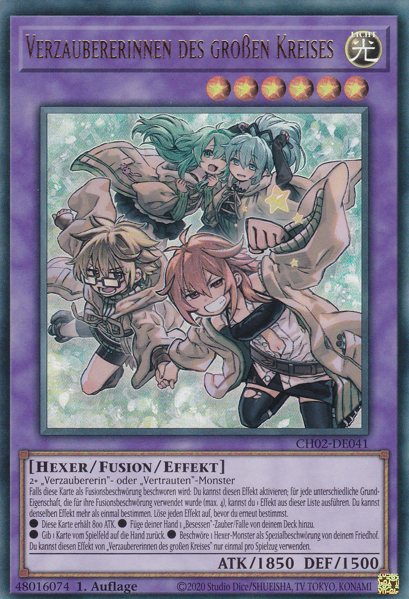 Verzauberinnen des großen Kreises - CH02-DE041 - Ultra Rare - Deutsch - 1. Auflage - Yugioh - The Chronicles Deck: Spirit Charmers