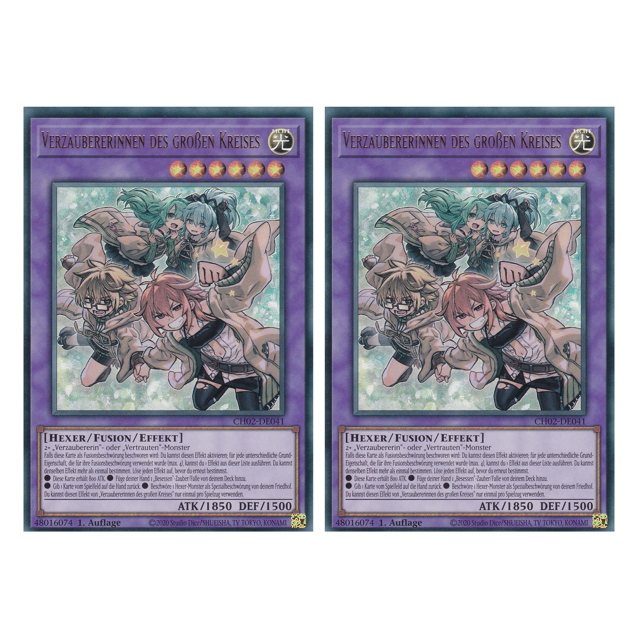 Verzauberinnen des großen Kreises - CH02-DE041 - Ultra Rare - Deutsch - 1. Auflage - The Chronicles Deck: Spirit Charmers - Duo Set (2 Stück) - Yu-Gi-Oh!