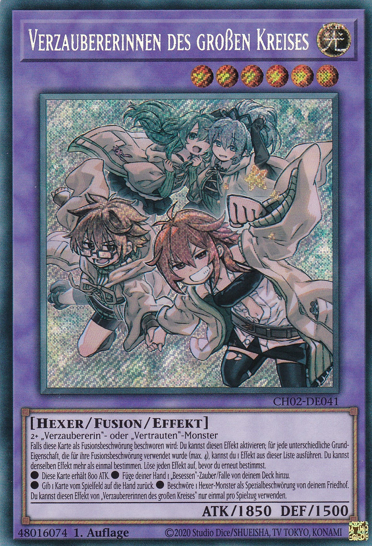 Verzauberinnen des großen Kreises - CH02-DE041 - Secret Rare - Deutsch - 1. Auflage - Yugioh - The Chronicles Deck: Spirit Charmers