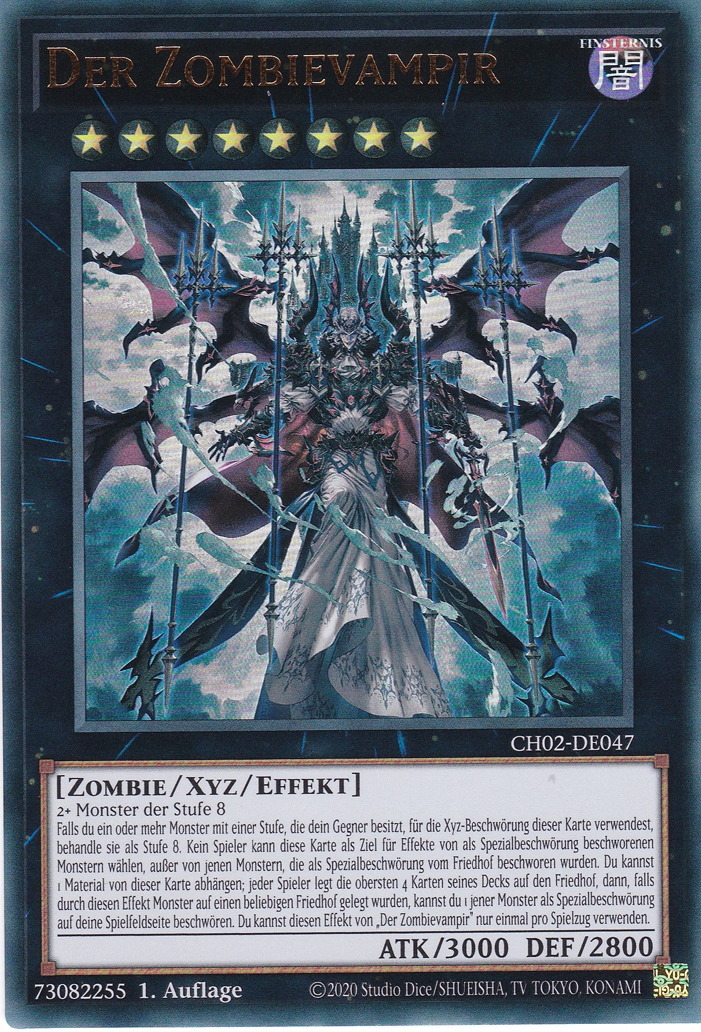 Der Zombievampir - CH02-DE047 - Ultra Rare - Deutsch - 1. Auflage - Yugioh - The Chronicles Deck: Spirit Charmers