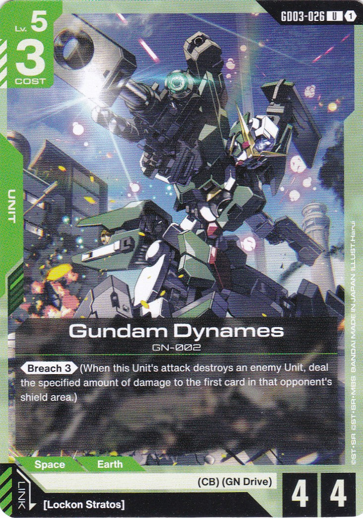 Gundam Dynames - GD03-026 - Uncommon - Englisch - GD03 - GUNDAM TCG