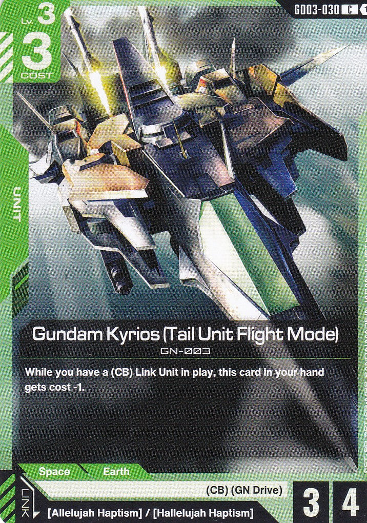 Gundam Kyrois (Tail Unit Flight Mode) - GD03-030 - Common - Englisch - GD03 - GUNDAM TCG