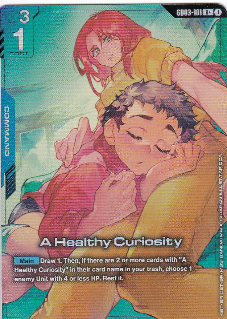 A Healthy Curiosity - GD03-101-AA - Rare - Englisch - GD03 - GUNDAM TCG