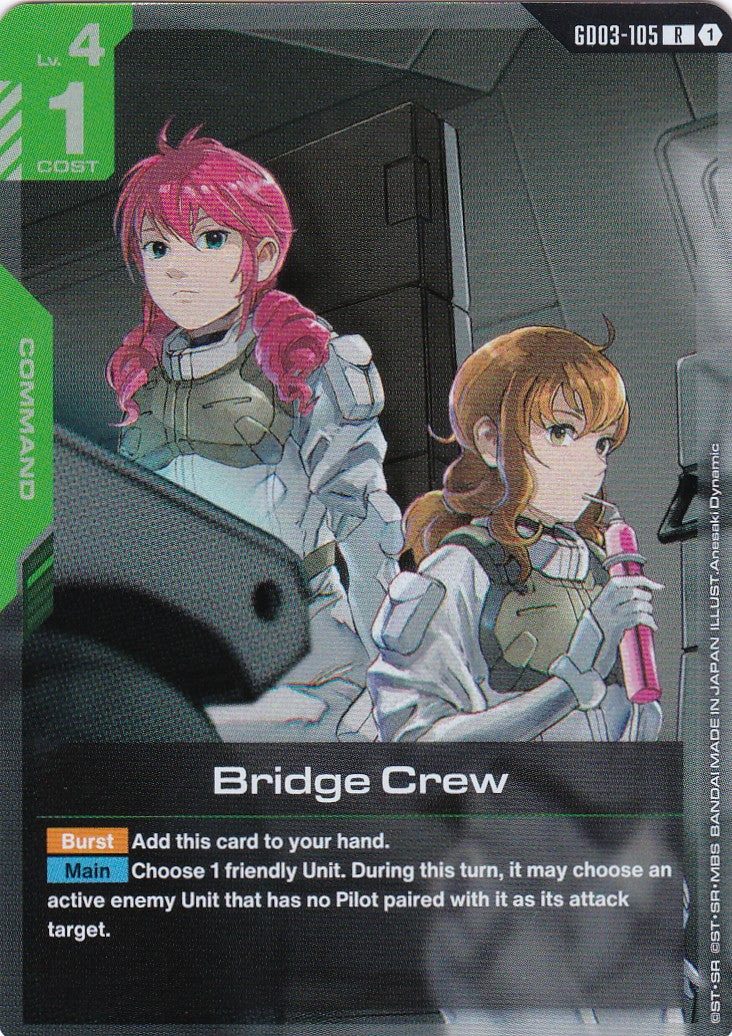 Bridge Crew - GD03-105 - Rare - Englisch - GD03 - GUNDAM TCG