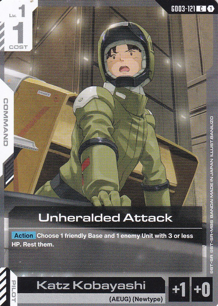 Unheralded Attack - GD03-121 - Common - Englisch - GD03 - GUNDAM TCG