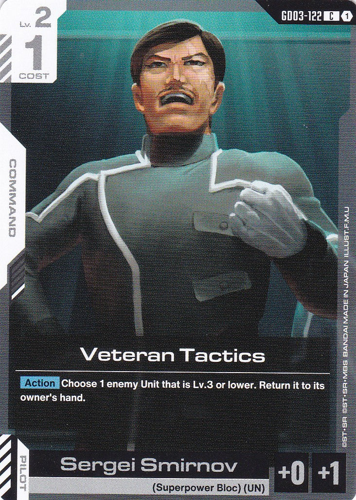 Veteran Tactics - GD03-122 - Common - Englisch - GD03 - GUNDAM TCG