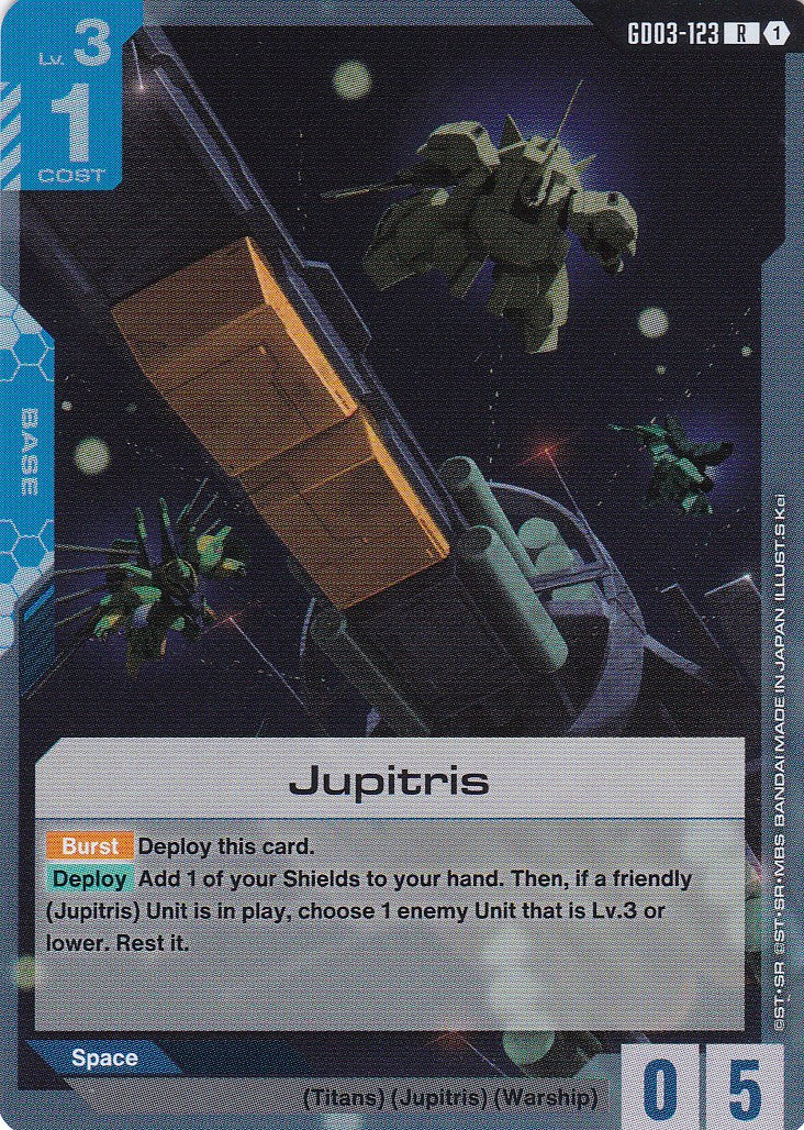 Jupitris - GD03-123 - Rare - Englisch - GD03 - GUNDAM TCG
